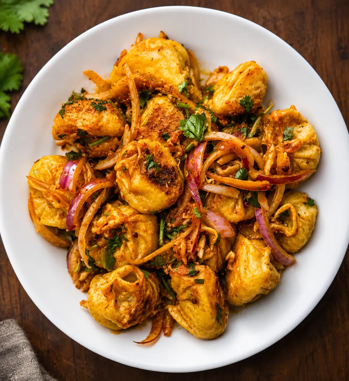 Nepali Momos — steamed dumplings at Taste of Hakka & Thakali Kitchen, Edmonton
