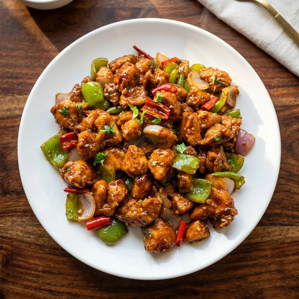 Chili Chicken at Taste of Hakka & Thakali Kitchen & Bar in Edmonton, AB